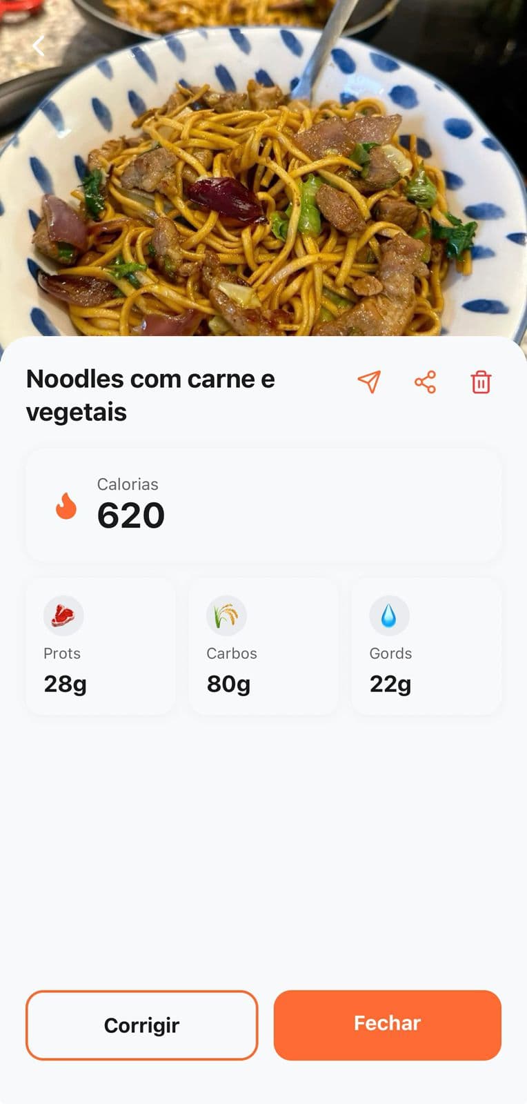 Detalhes da Refeição