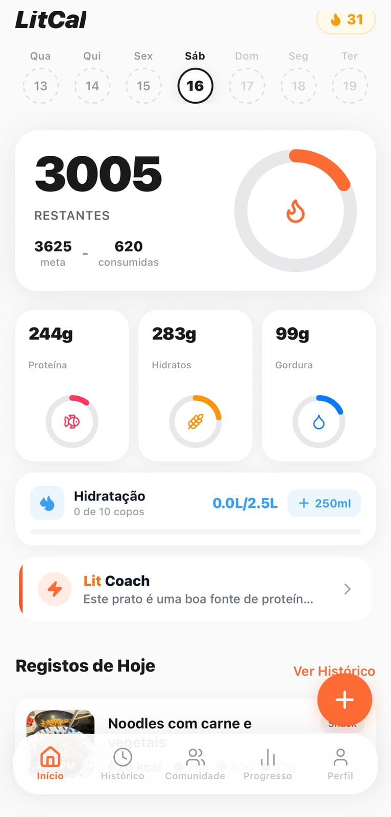 Resumo do Dia